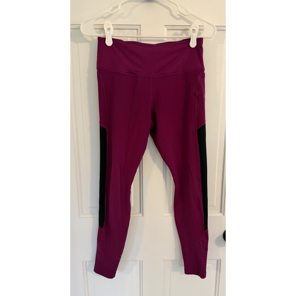 Nike Air Dri-FIT Purple Black Pocket‎ Leggings M